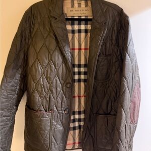 Burberry Men's Quilted Jacket - Dark Green